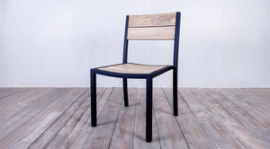 Avalon Side Chair  Large Slat Black Ebony Finish