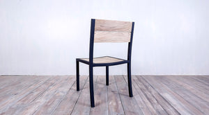 Avalon Side Chair  Large Slat Black Ebony Finish