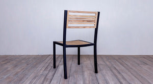 Avalon Side Chair Small Slat  Black Ebony Finish