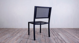 Avalon Side Chair Batyline Black Ebony Finish