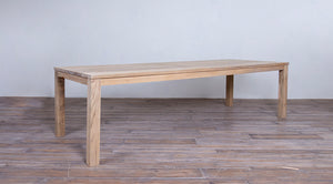 Avalon Wooden Dining Table Horizontal Slats