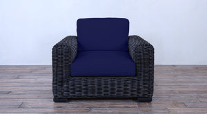 Rutherford Lounge Arm Chair - Black Round Core