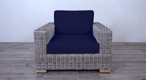 Rutherford Lounge Arm Chair - Creme Spectro