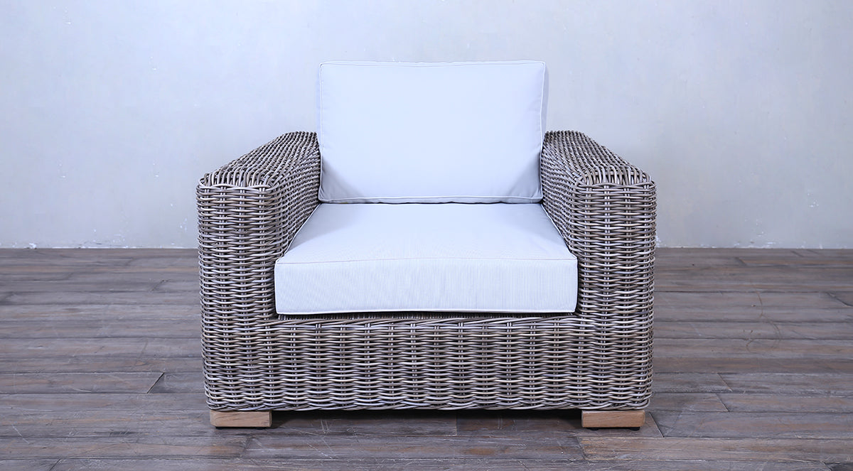 Rutherford Lounge Arm Chair - Creme Spectro