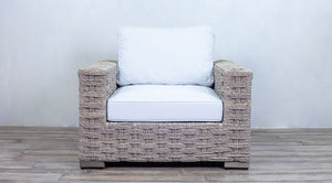 Rutherford Lounge Arm Chair Rope Twist Antique Weed