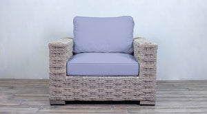 Rutherford Lounge Arm Chair Rope Twist Antique Weed