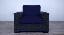 Load image into Gallery viewer, Rutherford Lounge Arm Chair - Rope Twist Black
