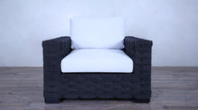 Load image into Gallery viewer, Rutherford Lounge Arm Chair - Rope Twist Black