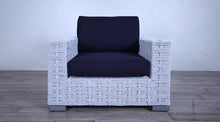 Load image into Gallery viewer, Rutherford Lounge Arm Chair Rope Twist Off White