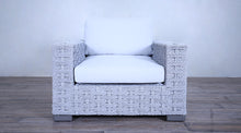 Load image into Gallery viewer, Rutherford Lounge Arm Chair Rope Twist Off White