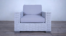 Load image into Gallery viewer, Rutherford Lounge Arm Chair Rope Twist Off White