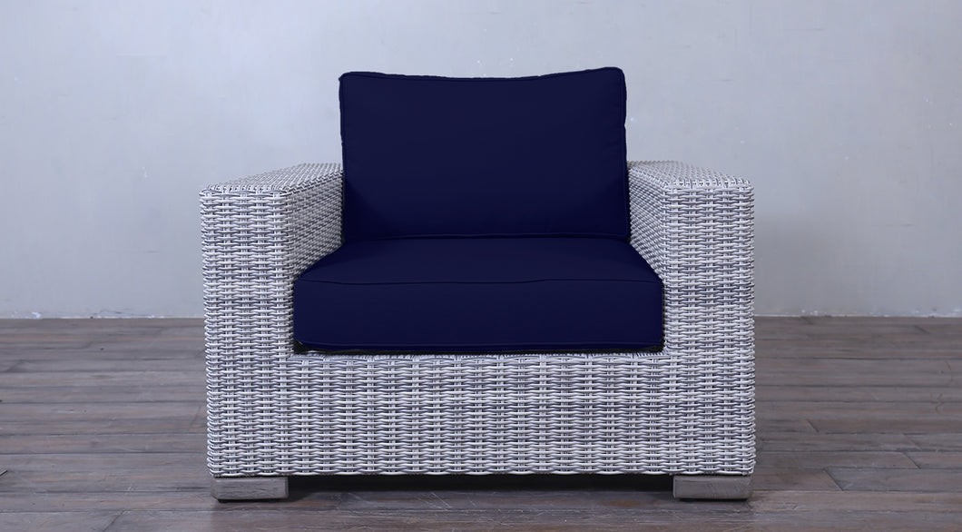 Rutherford Lounge Arm Chair - Spectro Half Round