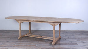 Montauk Oval Double Extention Table