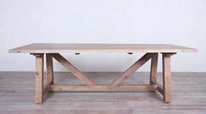 Rafter Rectangular Dining Table 8FT - Indoor