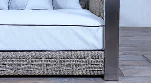 Roman Daybed with Rope Twist Antique Weed