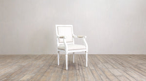 Vintage French Square Arm Chair