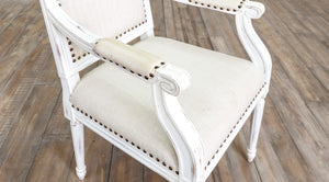 Vintage French Square Arm Chair
