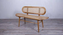 Load image into Gallery viewer, Saddle Seat Bench With Rattan