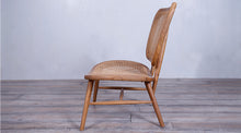 Load image into Gallery viewer, Saddle Seat Side Chair With Rattan