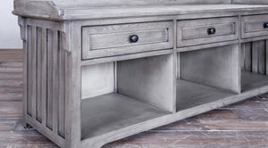 Mudroom Bench with 3 Drawers
