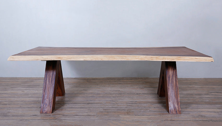 8 ft wood online dining table