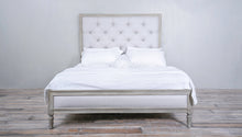 Load image into Gallery viewer, Chateau bed queen upholstery plain with single trim