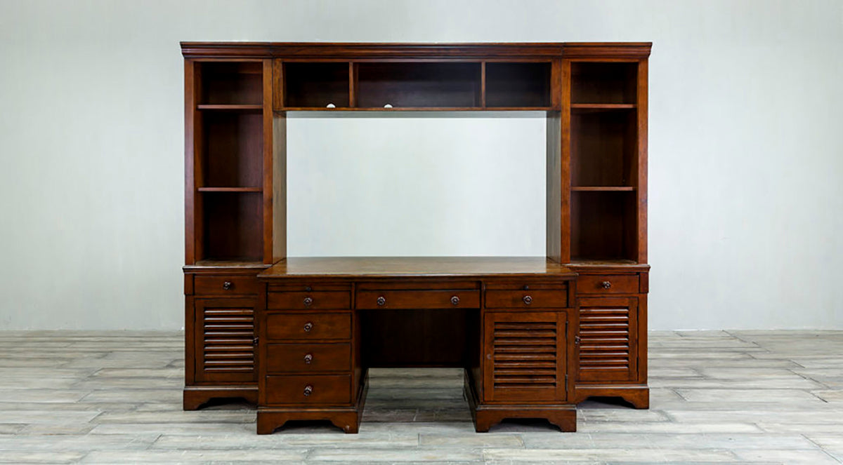 Writing Desk with Wall Unit