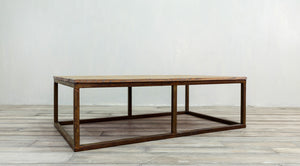 Reclaimed Coffee Table with Metal Base