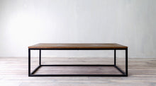 Load image into Gallery viewer, Parquet Coffee Table Rectangle with Metal Base