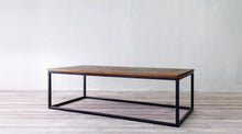 Load image into Gallery viewer, Parquet Coffee Table Rectangle with Metal Base