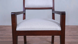 Rendezvous Arm Chair with Upholstered Seat and Back