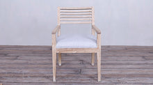 Load image into Gallery viewer, Rendezvous Arm Chair upholstered seat with Slats back