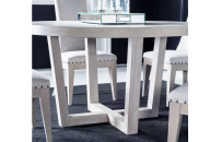 Load image into Gallery viewer, Solstice Round Dining Table can be enlaged to oval Legacy N8662-521