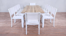 Load image into Gallery viewer, Avalon Dining Table Horizontal Slats White Sand