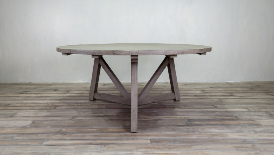 Rafter Teak Round Dining Table 60