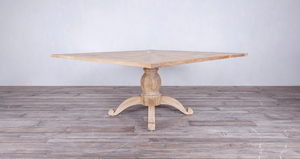 Parquet Square Top Pedestal Table