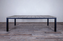Load image into Gallery viewer, Avalon Dining Table Vertical Slats Black Ebony Finish