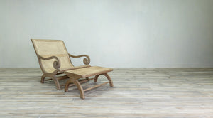 Fancy Lazy Chair with Ottoman