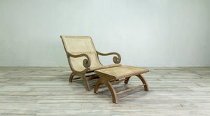 Fancy Lazy Chair with Ottoman