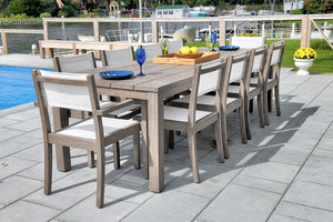 Avalon Wooden Dining Table Horizontal Slats