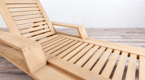 Desert Modern Wood Club Lounger