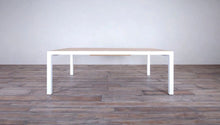Load image into Gallery viewer, Avalon Extending Dining Table Vertical Slat White Sand 7&#39;2&#39;&#39; to 10&#39;6&#39;&#39; Open