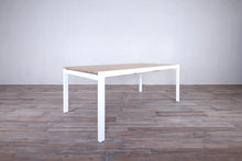 Load image into Gallery viewer, Avalon Extending Dining Table Vertical Slat White Sand 7&#39;2&#39;&#39; to 10&#39;6&#39;&#39; Open