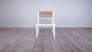 Avalon Side Chair White Powder Coated