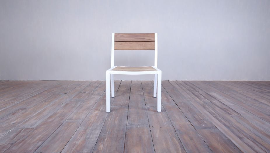 Avalon Side Chair White Powder Coated