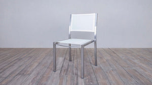 Avalon Side Chair Batyline Stainless Steel