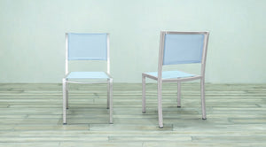 Avalon Side Chair Batyline Stainless Steel