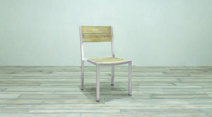 Avalon Side Chair Stainless Steel - Large Slat