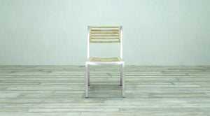 Avalon Side Chair Stainless Steel - Small Slat