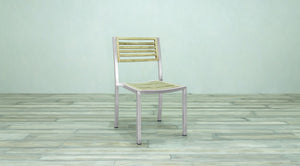 Avalon Side Chair Stainless Steel - Small Slat